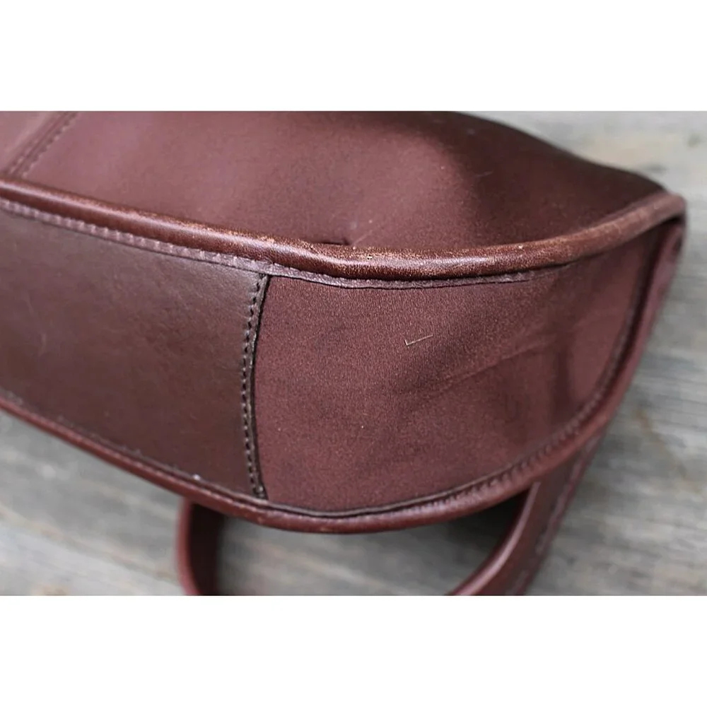 Coach Vintage - Ergo Neo Pocket Zip in Mahogany + Nickel Hardware, Mexico 1998